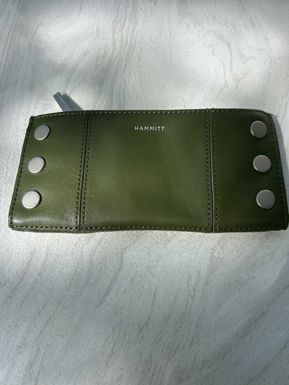 Hammitt 110 North Wallet Olive Green gold